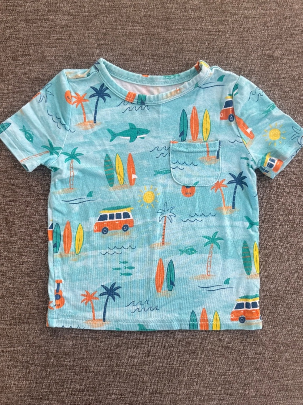 Little Sleepies Surf Life Pocket Tee 12/18